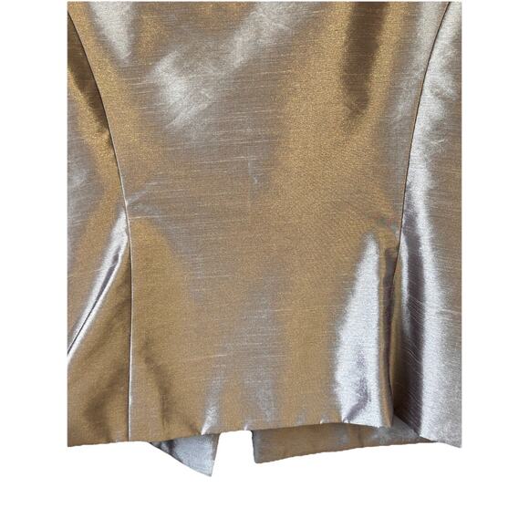 Alex Evenings Women’s Beige Satin Sequin Mother of The Bride Jacket Skirt Sz. 16 - Picture 14 of 16